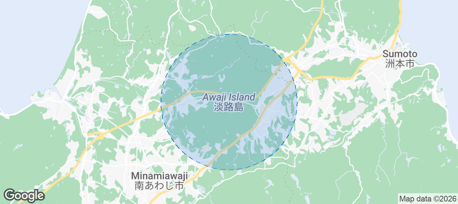 Awaji Island Airbnb map